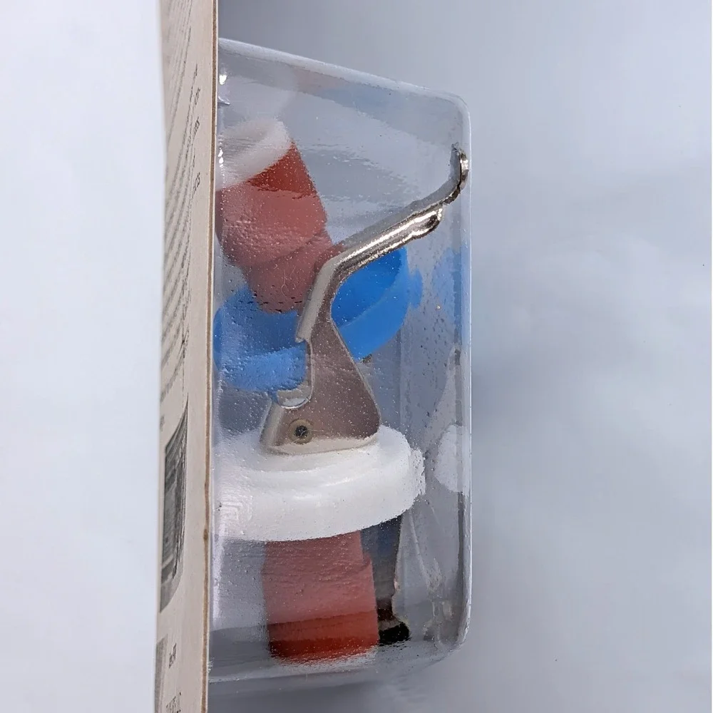 Collins Metal Lever‎ Wine Bottle Stoppers SP-38 Made in Italy Blue White 2 Pack